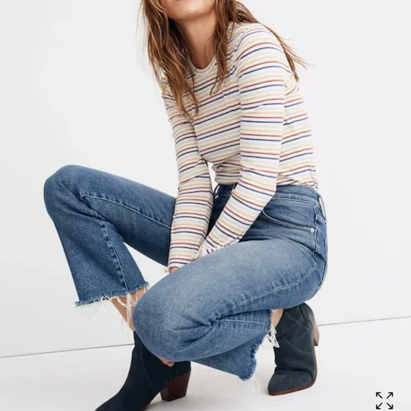 Madewell Cali Demi Boot Jeans Size 24 - Picture 11 of 11